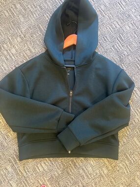 🦚Emerald Cropped Hoodie